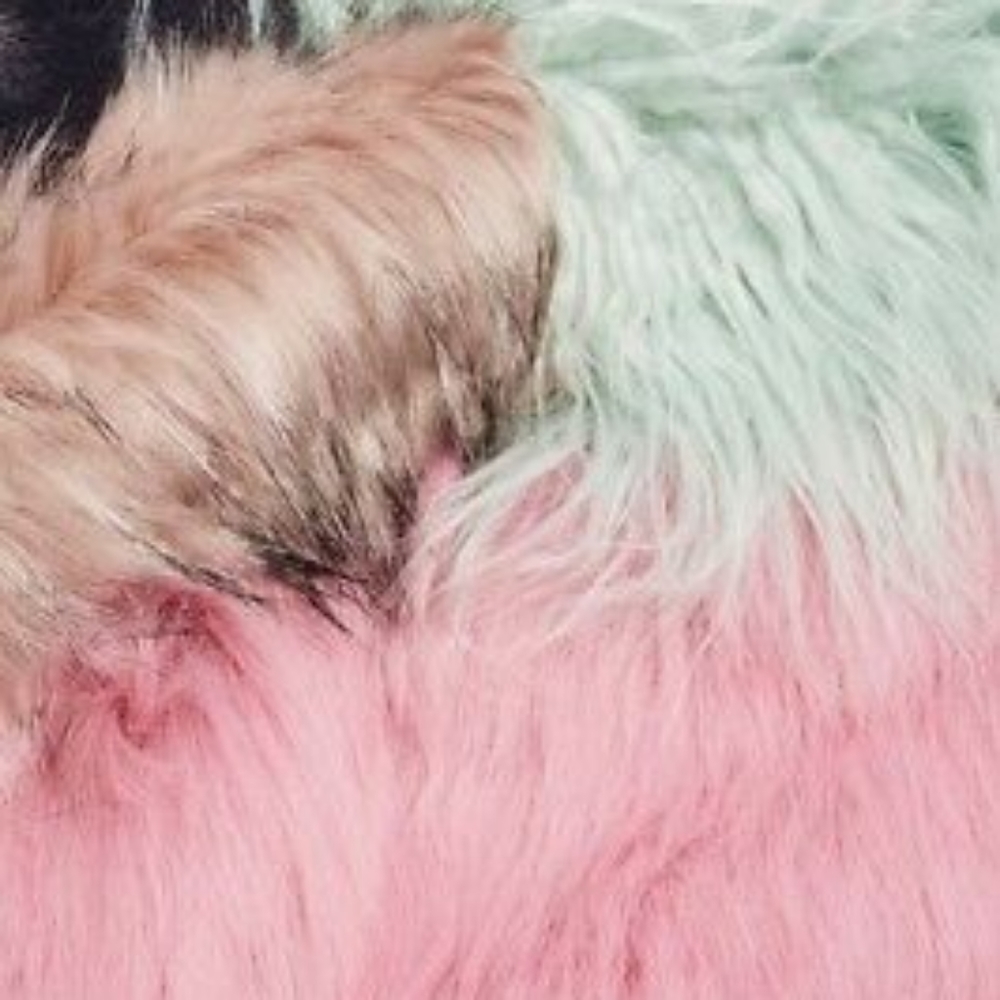 Topshop Zeus Faux Fur Swearling patchwork scarf - Picture 7 of 8